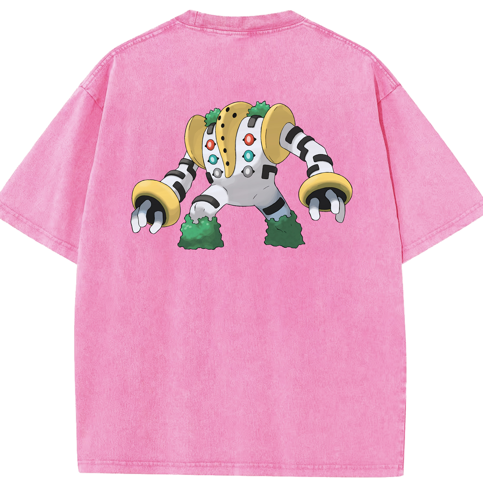 （画像用） ポケットモンスター Pokémon 綿100% ヴィンテージ風 半袖Tシャツ（背面プリント）